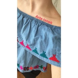 Hand embroidered shirt