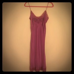 Never worn. Fuchsia silk dress.
