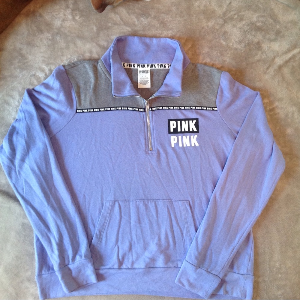 Victoria's Secret Periwinkle Quarter Zip Sweater