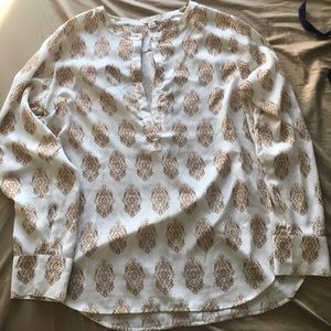 J.Crew printed blouse