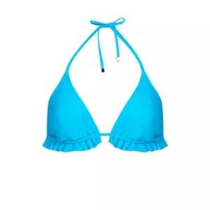 NWT $40 Topshop Triangle Ruffle Bikini Swim Top