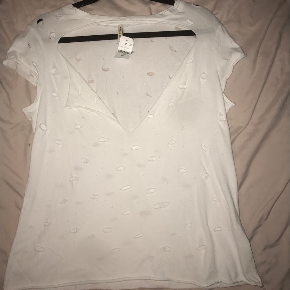 LF Emma & Sam Distressed Shirt
