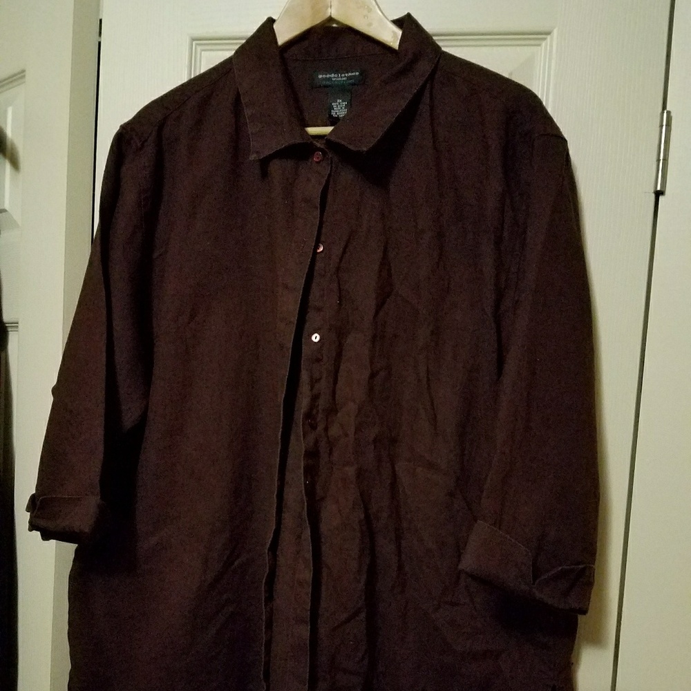 100% Linen button down Shirt