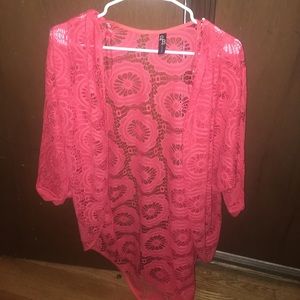 Bright flowered cardigan