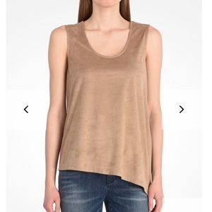 A/X Armani exchange faux-suede tank