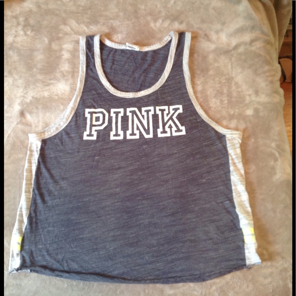 Victoria's Secret Pink Gray Racerback