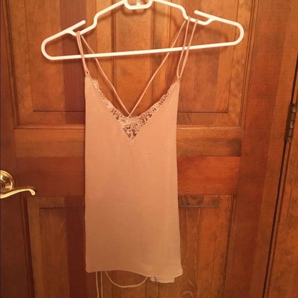 Zara tank top blouse, open in back