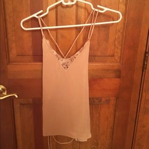 Zara tank top blouse, open in back