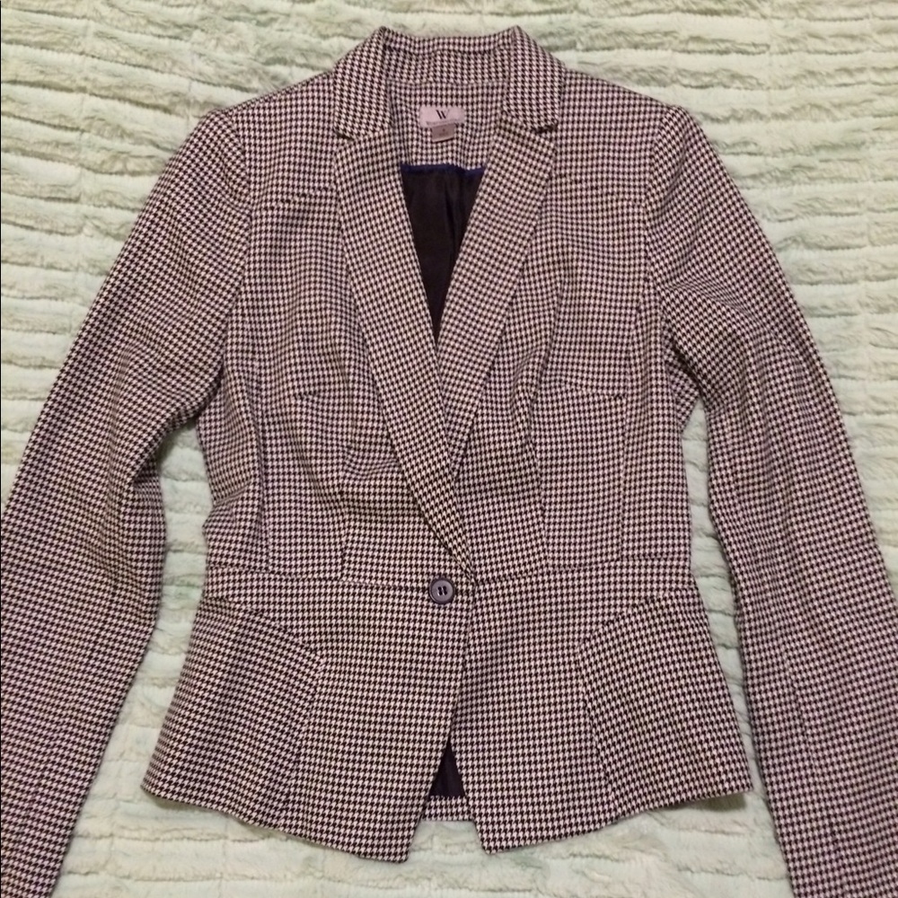 Worthington Houndstooth Blazer