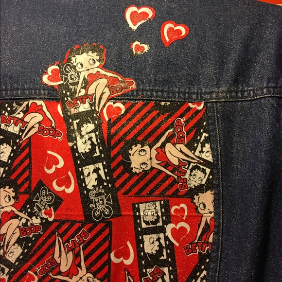 Betty Boop Denim Jacket one of a kind - Picture 2 of 4