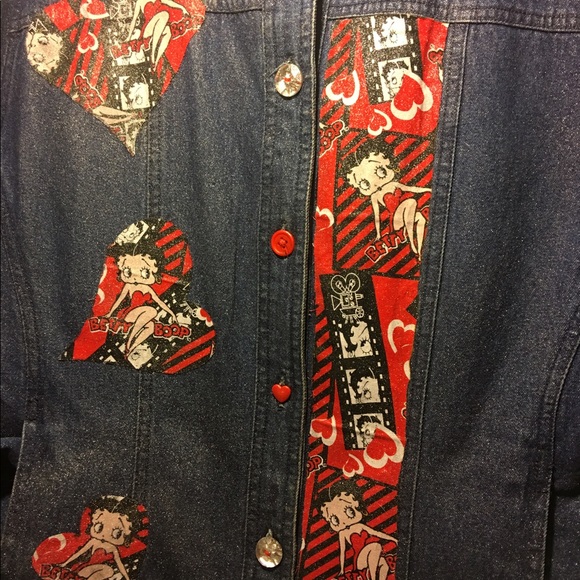 Betty Boop Denim Jacket one of a kind - Picture 4 of 4