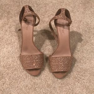 Zara classic- Crystal, Glitter strappy heels