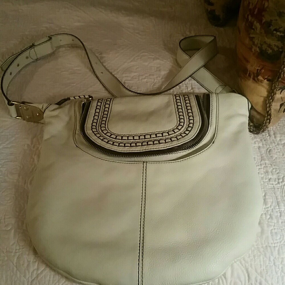 Oryany handbags in Cream with dark brown stitching