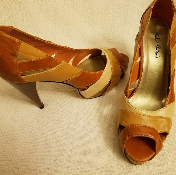 Michael Antonio multi-color platform heels - Picture 2 of 5