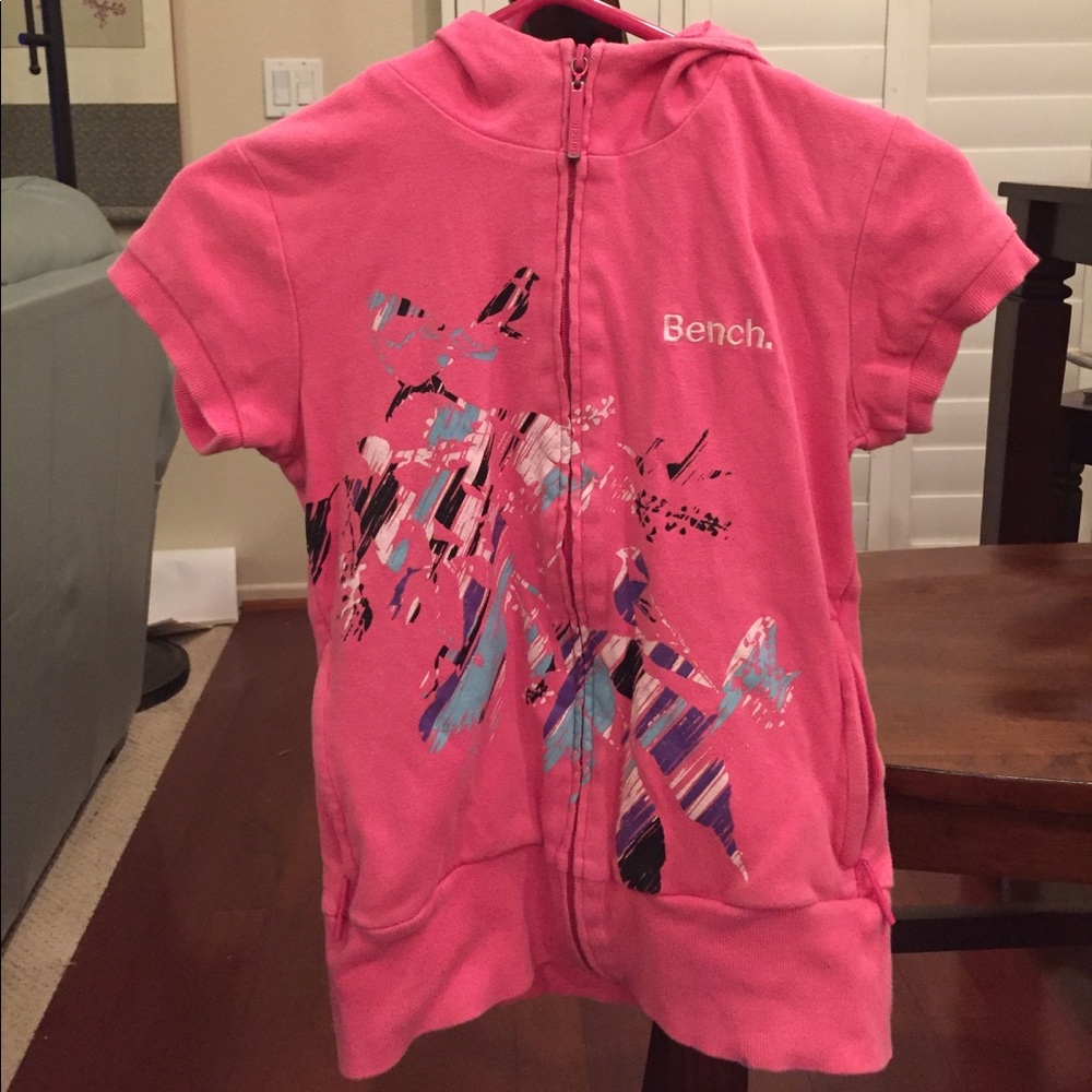 Bench hoodie sweatshirt with short sleeves