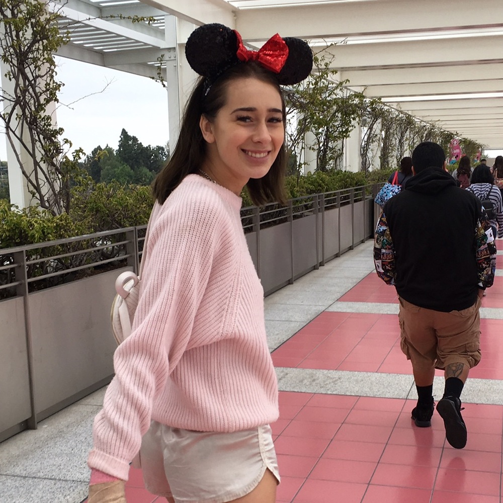 Pink American apparel looking sweater