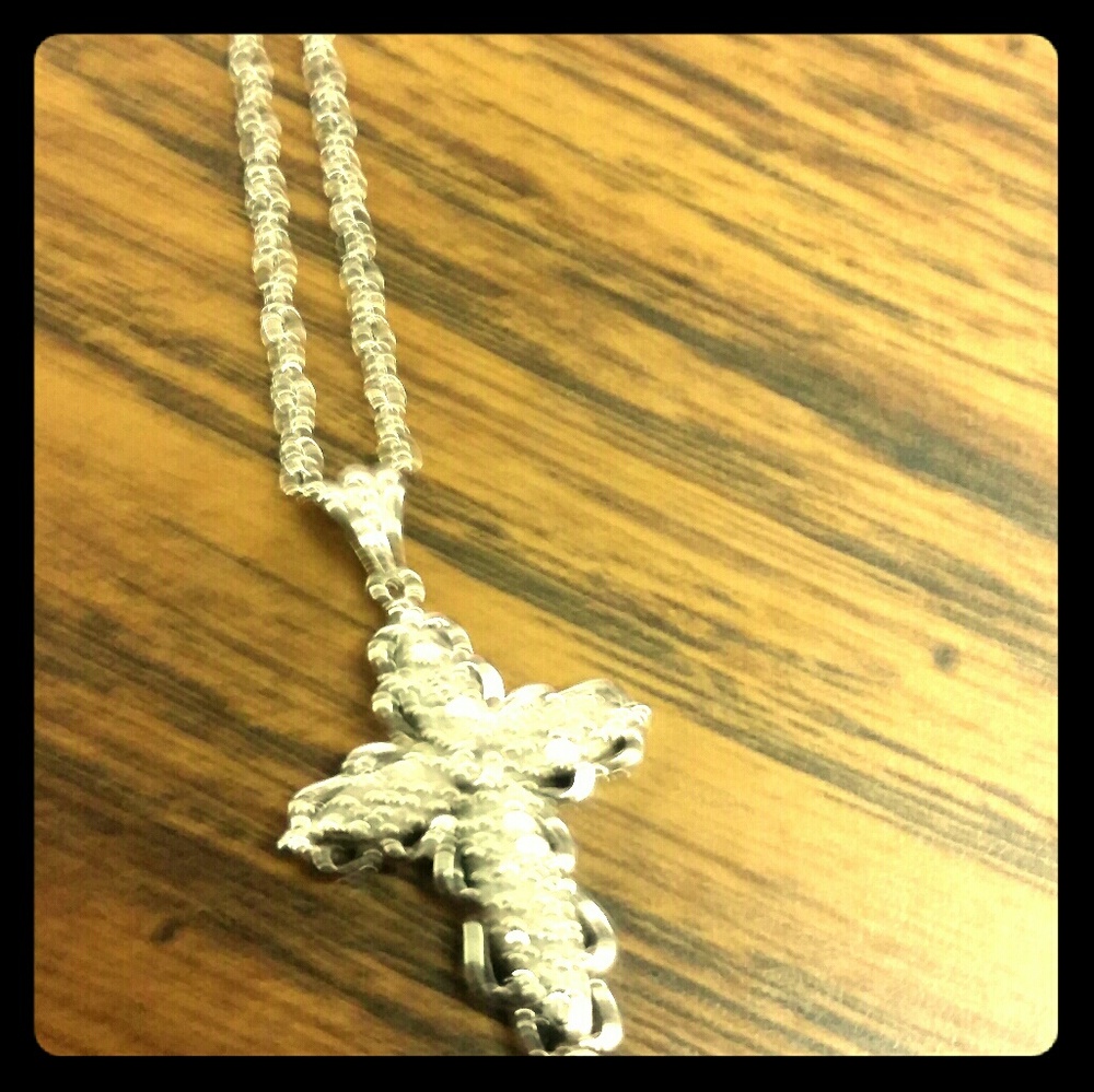 Cross with real diamonds verified by local jewlery