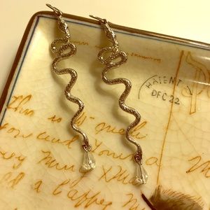 🐍✨Sexy Silver Snake earrings