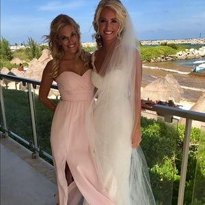 Dessy Blush Size 4 - Social Bridesmaids Style 8167