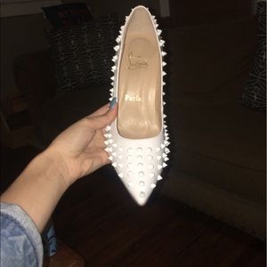 White spike Christian Louboutin's