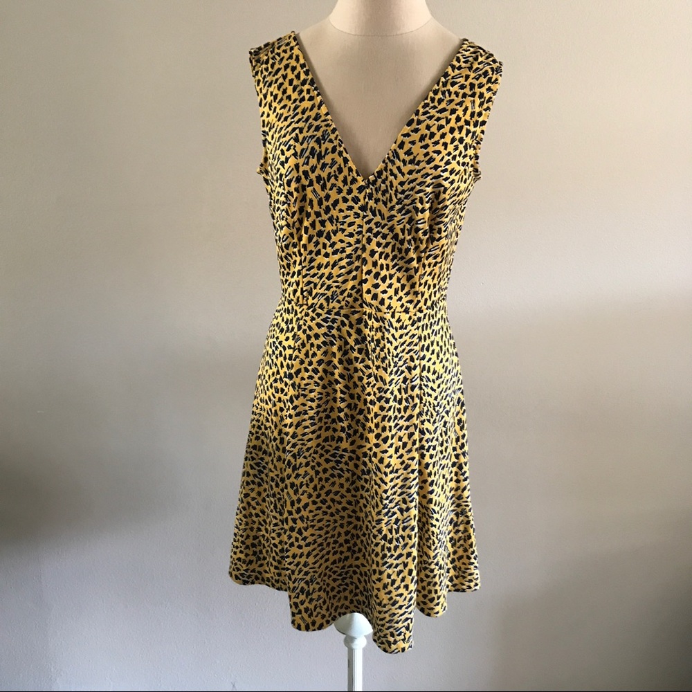 H&M Yellow & Blue Confetti Dress