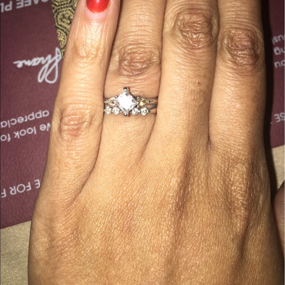 Wedding Ring with Wedding Band