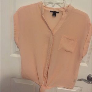 Forever 21 Light Pink Button Up