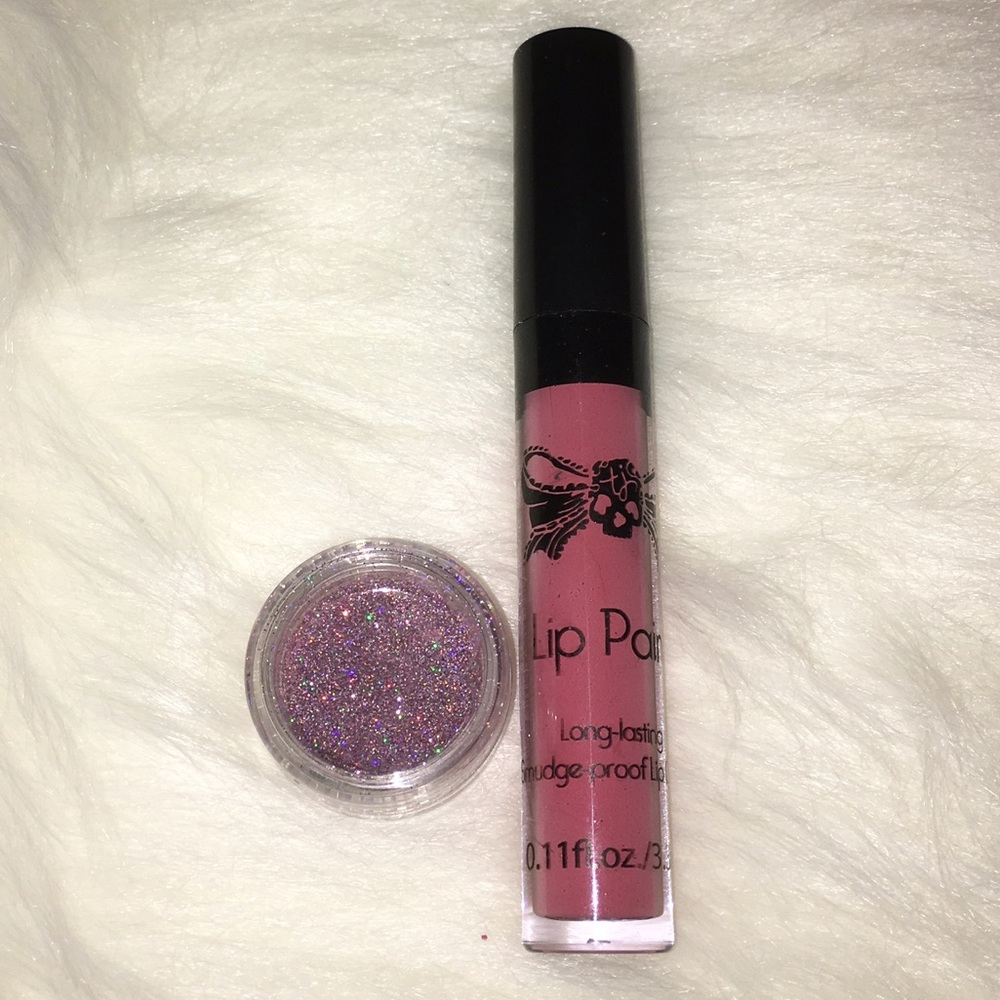 Tattoo Junkie lip paint in Bubble Gum