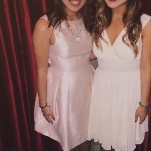 Gold dress with bow on the back