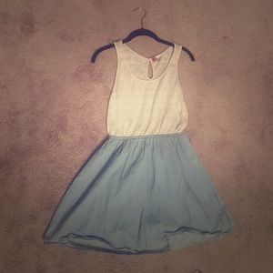 Cute denim and lace H&M summer dress