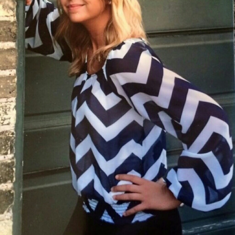 Xhilaration Chevron Blouse
