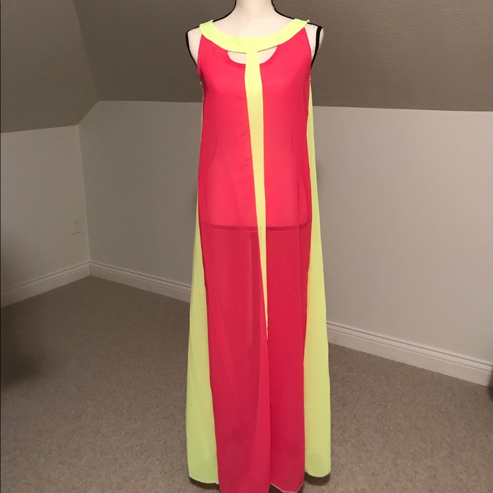 NWOT chiffon summer maxi dress