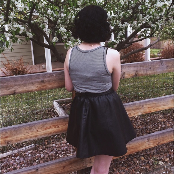 H&M Faux Leather Circle Skirt - Picture 3 of 3