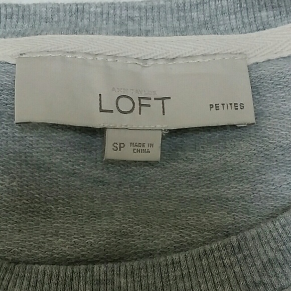 Ann Taylor Loft floral cut out sweatshirt - Picture 5 of 6