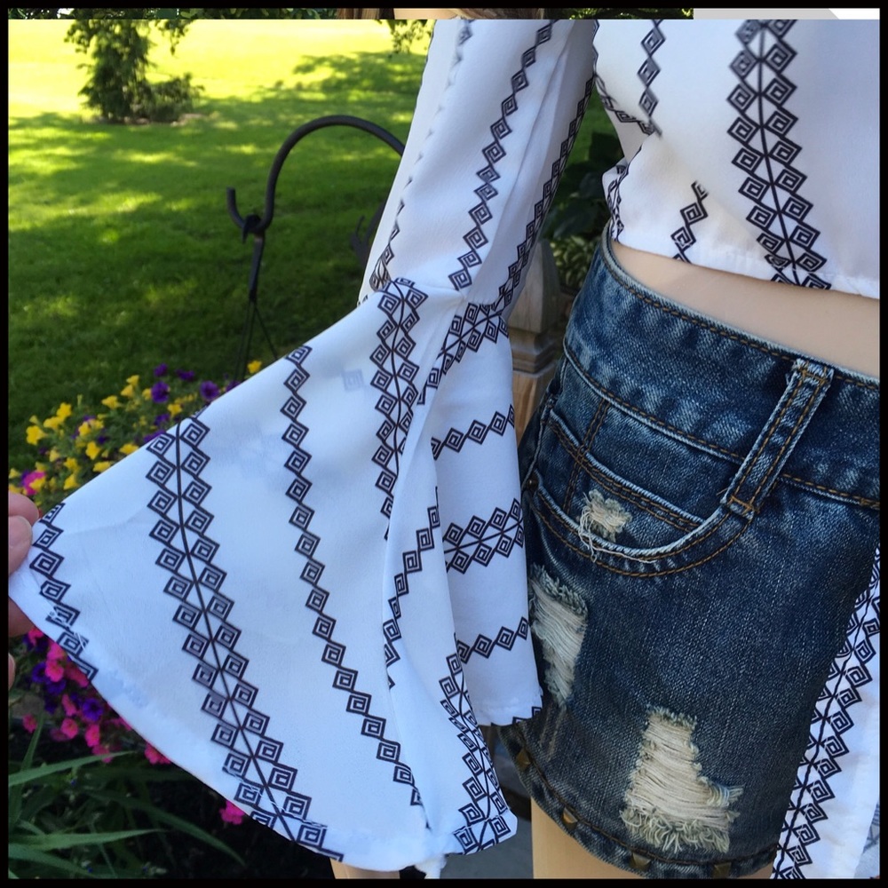 Ruffled Sleeve Blouse - Picture 6 of 8