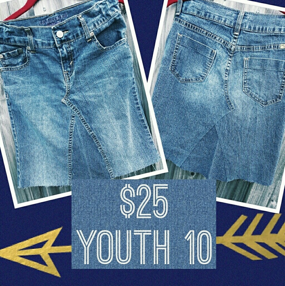 Custom denim skirt