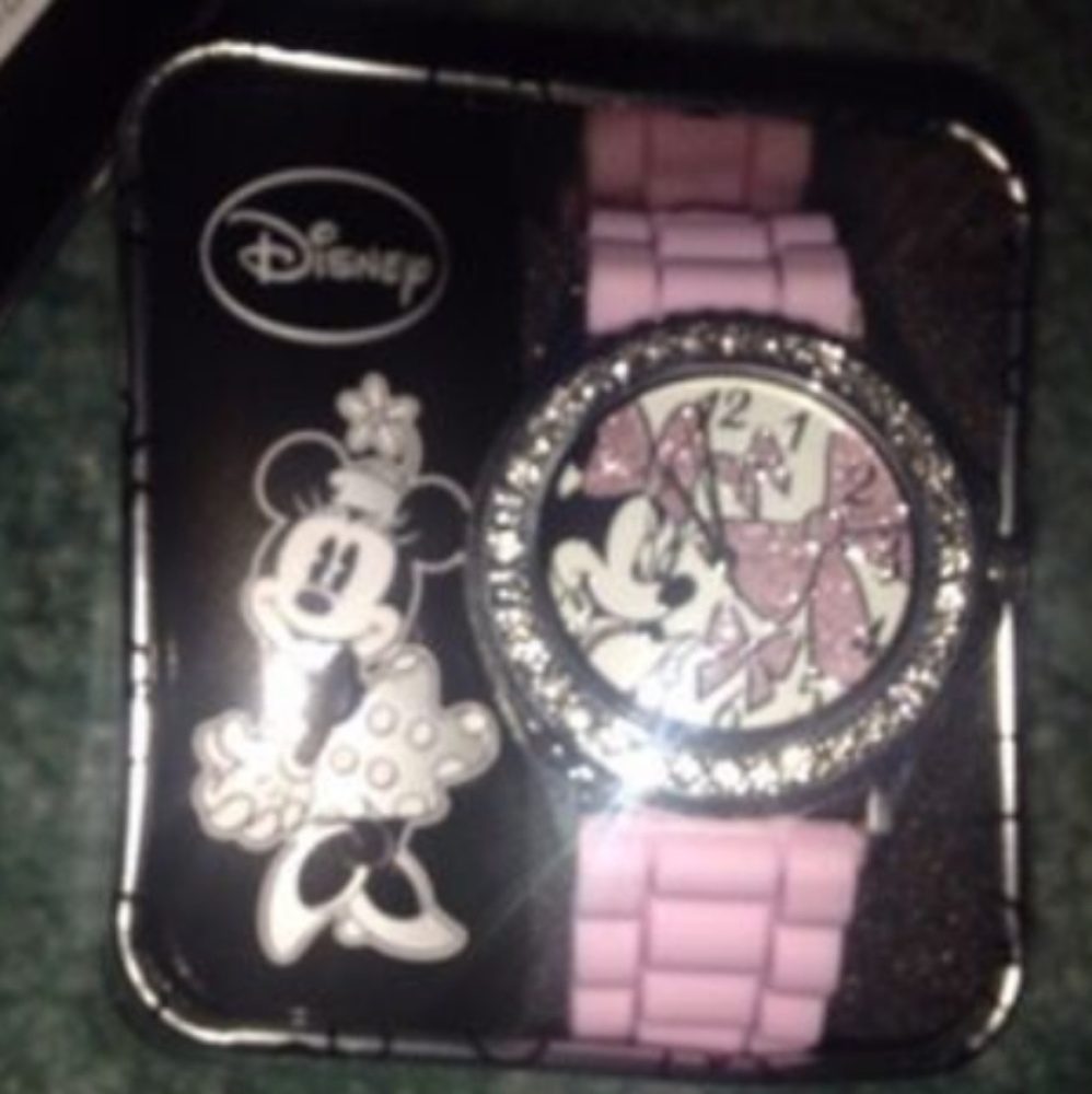 Anthemic Disney Minnie Mouse Swarovski Woman's Wat