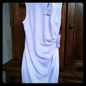 Womens sleeveless white dress by Bisou Bisou