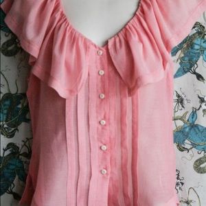 Size 6 anthropologie blouse. Beautiful