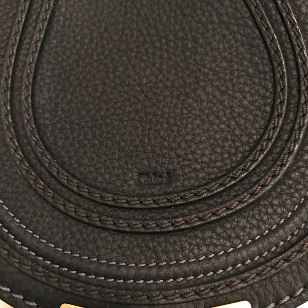 Chloe Mini Marcie Leather Crossbody Bag - Picture 5 of 8