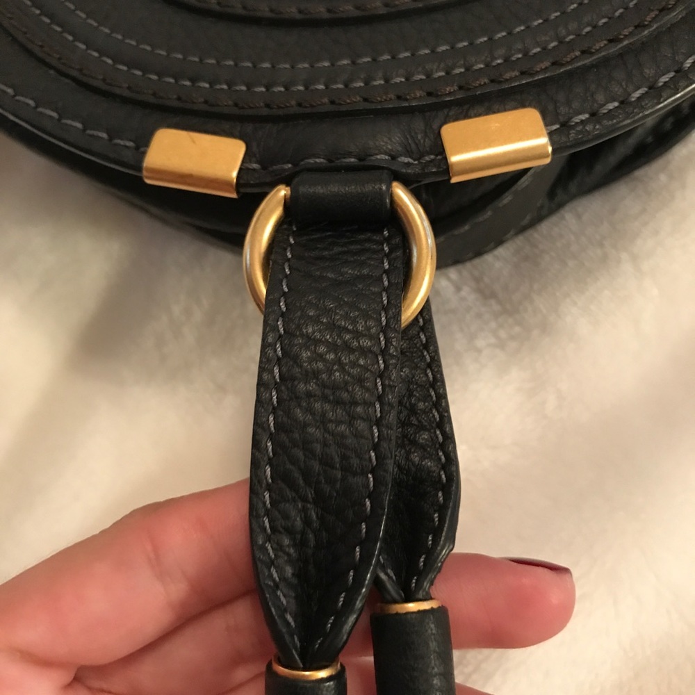 Chloe Mini Marcie Leather Crossbody Bag - Picture 6 of 8