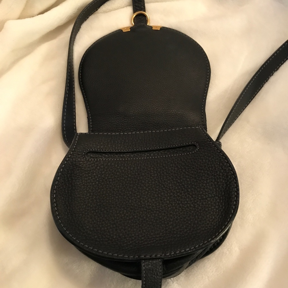 Chloe Mini Marcie Leather Crossbody Bag - Picture 7 of 8