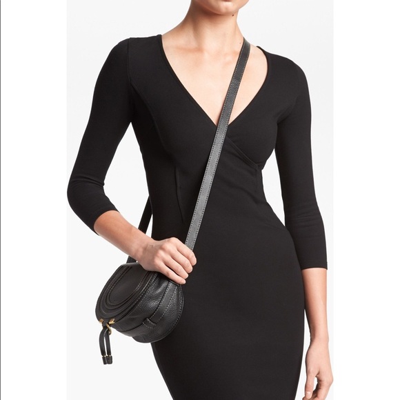 Chloe Mini Marcie Leather Crossbody Bag - Picture 3 of 8