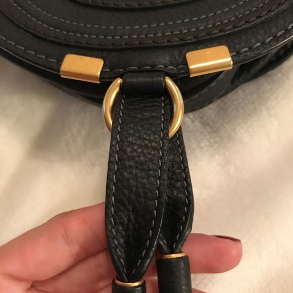 Chloe Mini Marcie Leather Crossbody Bag - Picture 6 of 8