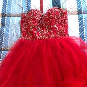 Alyce Paris Red sparkle prom/ semi formal/ formal