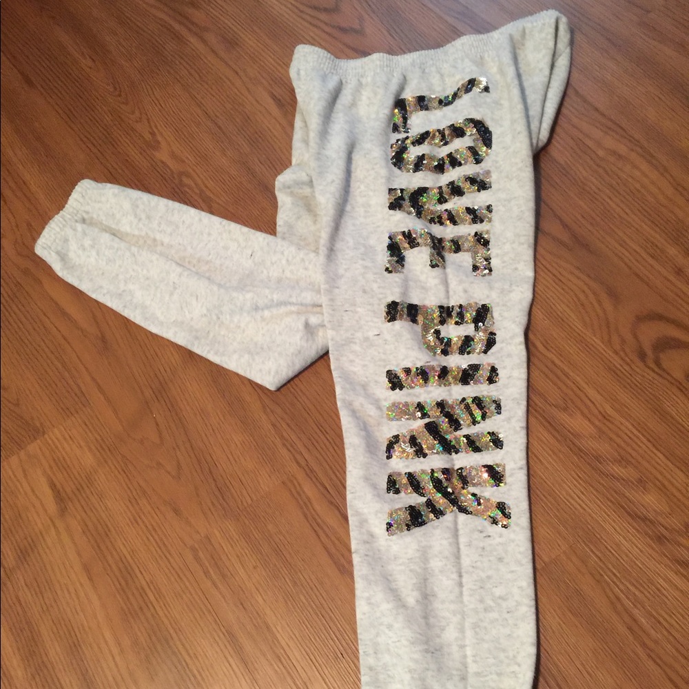 Victoria's Secret Pink grey  sweats