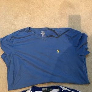2 POLO BLUE TEE SHIRTS