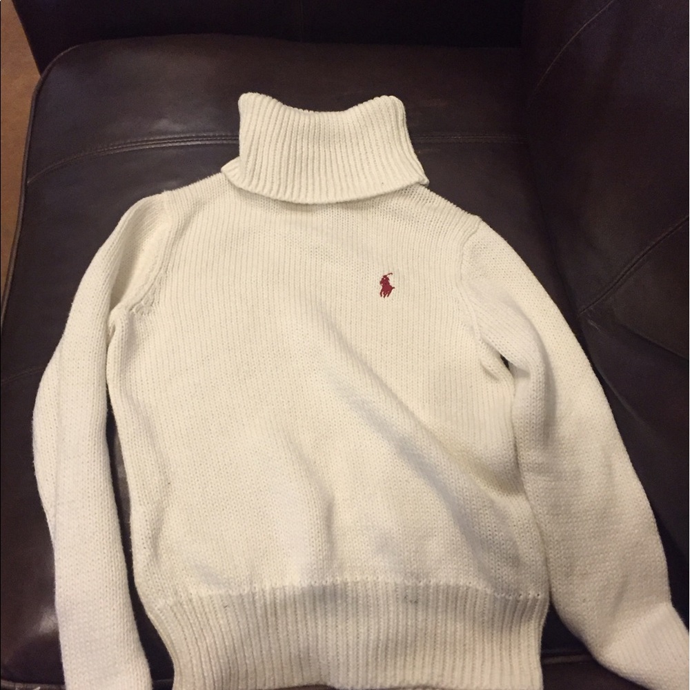 Girls Ralph Lauren white sweater