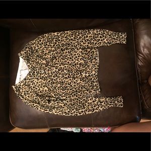 Girls cheetah sweater