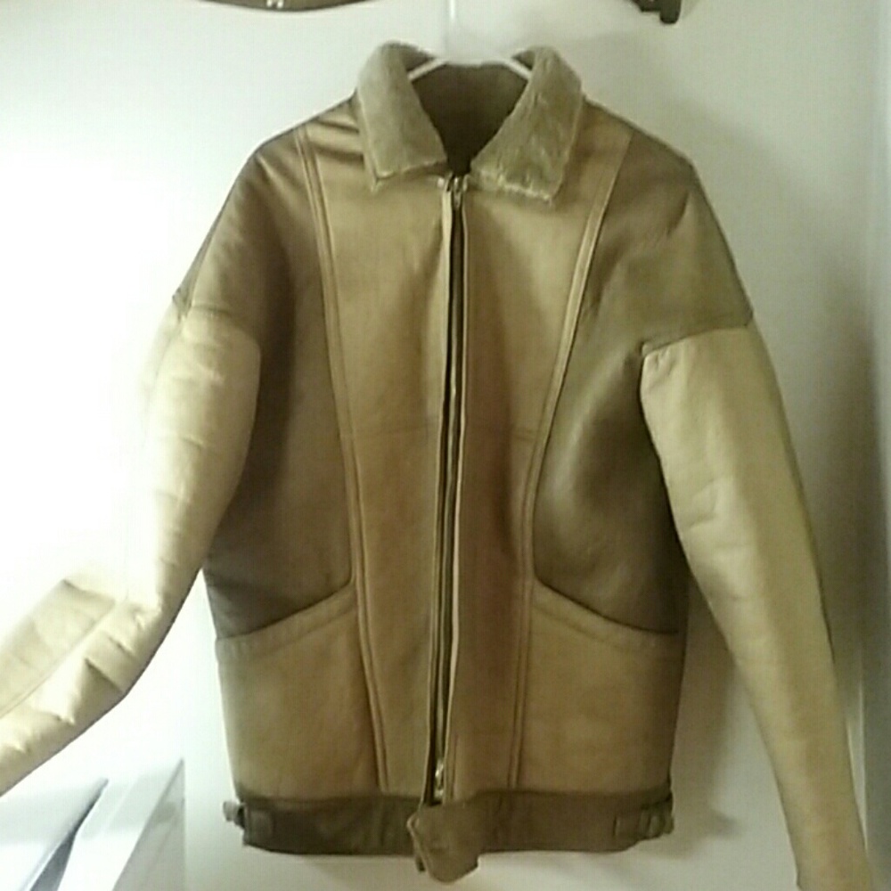 Mens sheepskin winter coat